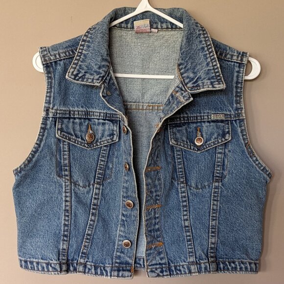 Vintage Denim Vest | Jonny Q Jeanswear Jeans Vest - Picture 1 of 10